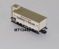 Minitrix 13442 N Kühlwagen mit Brhs, Actienbierbrauerei GAMBRINUS in DRESDEN, K.Sächs.Sts.E.B.