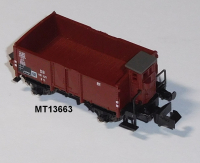 Minitrix 13663 N Offener Güterwagen m. Bhs., DB, OVP