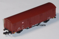 Minitrix 13978 N Gedeckter Güterwagen, Gbs 258, DB, OVP