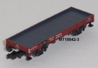 Minitrix 15042-3 N Niederbordwagen unbeladen aus Jahrhundertset, DR, OVP