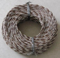 Modellbahn-Schaltdraht YV 2x0,5/0,9 ws/bn 500 Mtr