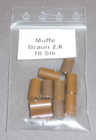MUBN 2,6 mm Muffe, Braun
