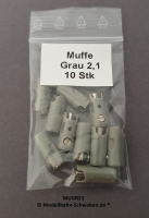 MUGR 2,1 mm Muffe, Grau