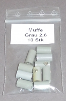 MUGR 2,6 mm Muffe, Grau