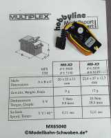Multiplex 65040 SERVO MS-X2, MPX Anschluss