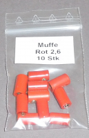 MURT 2,6 mm Muffe, Rot