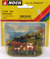 Noch 11740 H0 Kuhweide mit Melkerin und Kühen, OVP