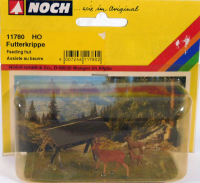 Noch 11780 H0 Futterkrippe mit Rehfamilie, OVP