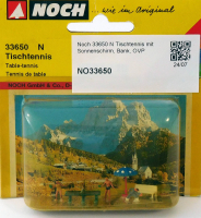 Noch 33650 N Tischtennis mit Sonnenschirm, Bank, OVP