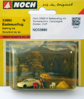 Noch 33880 N Badeausflug mit Sonnenschirm, Campingzelt, Stühlen, OVP