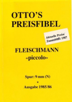Ottos Preisfibel Fleischmann 1985/1986 m.Zusatzblatt 1987