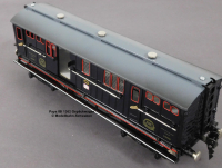 Paya Ibi 1362 Spur 0, M1:45, Blech/TinPlate elektrischer Gepäckwagen, grau/anthrazit, LüP 260, OVP