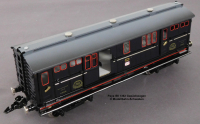 Paya Ibi 1362 Spur 0, M1:45, Blech/TinPlate elektrischer Gepäckwagen, grau/anthrazit, LüP 260, OVP