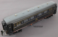 Paya Ibi 1389 Spur 0, M1:45, Blech/TinPlate elektrischer Speise-/Restaurantwagen, grau/anthrazit, LüP 355. OVP