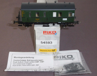 Piko 54593 H0 Bahnpostwagen Post-b/8,5, Wg.Nr.97 Regensburg, DRP OVP