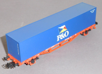 Piko 57706 H0 Containertragwagen bel.m. Container P&O, DB, OVP