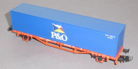Piko 57706 H0 Containertragwagen bel.m. Container P&O, DB, OVP