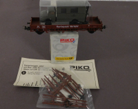 Piko 72008 H0 Rungenwagen Huckepack, Post-LKW, 431 383, DB OVP