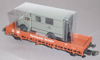 Piko 72008 H0 Rungenwagen Huckepack, Post-LKW, 431 383, DB OVP