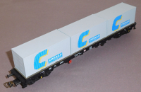 Piko 95487 H0 Containertragwagen bel.m. Container Conrad, DB, OVP