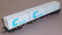 Piko 95487 H0 Containertragwagen bel.m. Container Conrad, DB, OVP