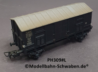 Pocher 309 H0 Gedeckter Güterwagen, Typ F, schwarz, BN FI 12517 FS