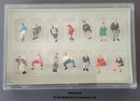 Preiser 10524 H0 1:87 Sitzende Reisende, 14 Figuren, OVP