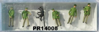 Preiser 14008 H0 1:87 Polizisten mit Suchhund, OVP