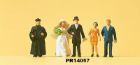 Preiser 14057 H0 1:87 Brautpaar, evang. Geistlicher, OVP
