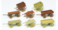 Preiser 17103 H0 Handwagen in versch. Ausführungen, 8 Stk. EVP