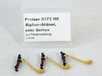 Preiser 173 H0 Alphornbläser 3 Stk., EVP