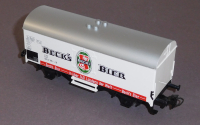 Primex 4548 H0 Bier-/Kühlwagen Becks Bier 082 0 785-4, DB, OVP