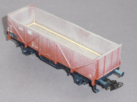 Primex 4582 H0 Offener Güterwagen, farbl. behandelt, DB, OVP