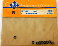 Roco 02448 Haftringe 1,3mm f.N-Lokomotiven 10 Stk.