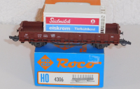 Roco 4306 H0 Rungenwagen Rr 20, bel. Kühlcontainer Südmilch, DB, OVP