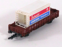 Roco 4306 H0 Rungenwagen Rr 20, bel. Kühlcontainer Südmilch, DB, OVP