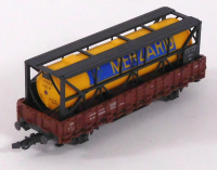 Roco 4306S H0 Rungenwagen Rr 20, bel. Gastank Merzario, DB, OVP