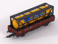 Roco 4306S H0 Rungenwagen Rr 20, bel. Gastank Merzario, DB, OVP