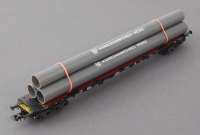 Roco 4361 H0 Rungenwagen mit Röhren beladen, DB, OVP