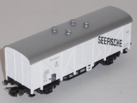 Roco 46047 H0 Gedeckter Kühl-/Güterwagen Seefische, DB, OVP,