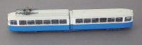 Roco 52582 H0 Straßenbahn, Gelenktriebwagen 6-achsig, blau/weiss, DSS, OVP