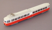 Roco 52583 H0 Straßenbahn, Gelenktriebwagen 6-achsig, rot/weiss, DSS, OVP