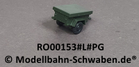 Roco Minitank 153 H0 Einachsanhänger 1 1/2 t, mit Plane glatt, Fertigmodell