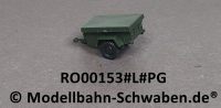 Roco Minitank 153 H0 Einachsanhänger 1 1/2 t, mit Plane glatt, Fertigmodell