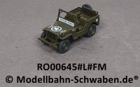 Roco Minitank 645 H0 Military Police, Willys Jeep, US-Army, Fertigmodell