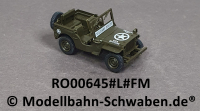 Roco Minitank 645 H0 Military Police, Willys Jeep, US-Army, Fertigmodell