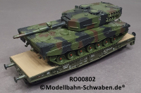 Roco Minitank 802 H0 Schwerlastwagen Rlmmp, m. Panzer Leopard, EVP