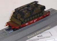 Roco Minitank 845 H0 Schwerlastwagen Rlmmps bel. mit Bergepanzer 2, BW, DB, OVP