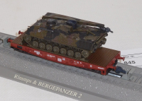 Roco Minitank 845 H0 Schwerlastwagen Rlmmps bel. mit Bergepanzer 2, BW, DB, OVP