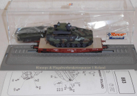 Roco Minitank 883 H0 Schwerlastwagen Rlmmps bel. mit Flugabwehrraketenpanzer 1 Roland, BW, DB, OVP
